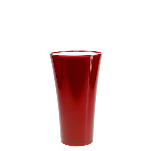 Váza „Fizzy” Ø13,5cm H20cm piros 1 db