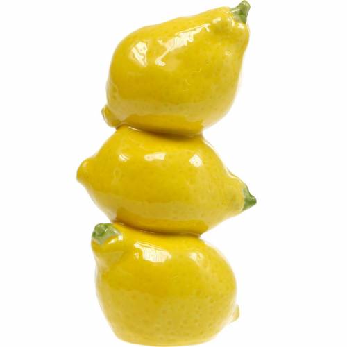 Floristik24 Virágváza nyári dekoráció dekoratív váza citrom kerámia H20cm