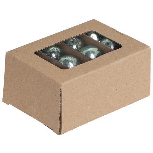 Floristik24 Vintage karácsonyi golyók üveg mini mentában Ø3cm 22 db