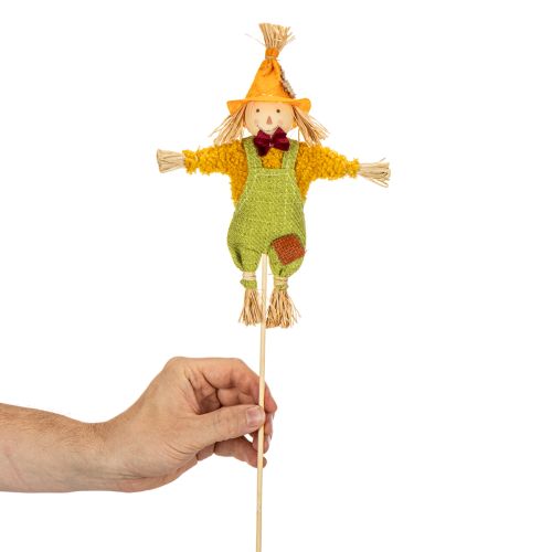 tételeket Dekoratív madárijesztő figura boton, kézműveskedéshez és növényekhez, 60 cm