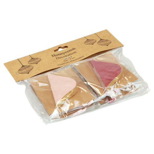 tételeket Méhsejt golyó méhsejt golyó hagyma rózsaszín borvörös Ø8cm 4 db