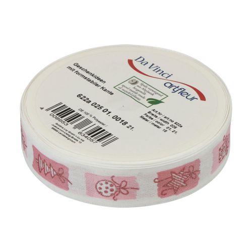 tételeket Karácsonyi szalag Rózsaszín szalag karácsonyi 25mm 18m