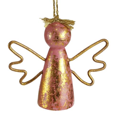 tételeket Karácsonyi angyal fa dekoráció arany díszakasztó 9×3×7,5cm 6 db