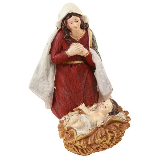 tételeket Karácsonyi betlehemes figura szett kézzel festett polyresin 8-20cm 8 db