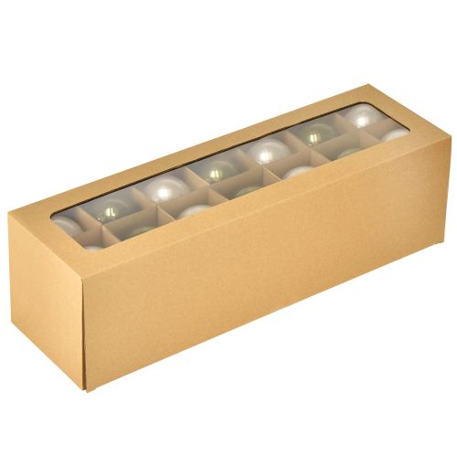 tételeket Karácsonyi labdák üveggolyó zöld ezüstszürke Ø60mm 24 db