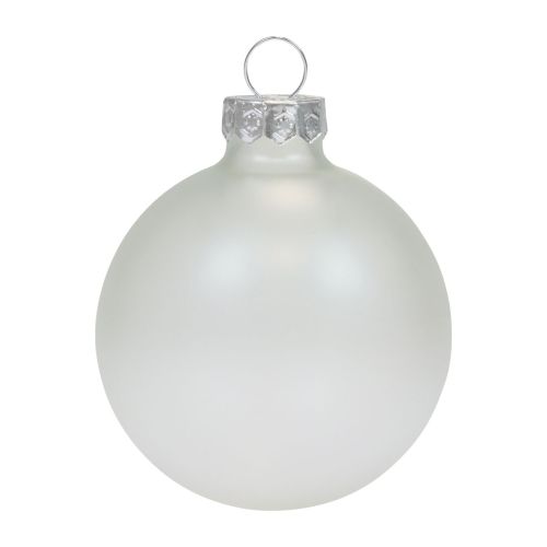 tételeket Karácsonyi labdák üveg átlátszó átlátszatlan karácsonyfa golyók Ø6cm 6db
