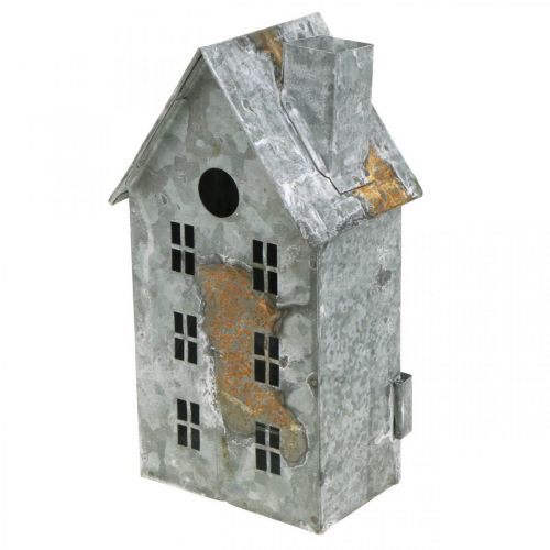 tételeket Lámpás ház fém kopott chic fehérre mosva, rozsda H20cm