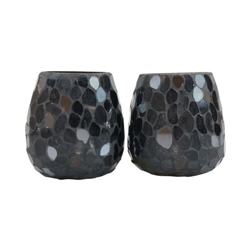 tételeket Lámpás karácsonyi gyertyatartó fekete Ø10cm 2db