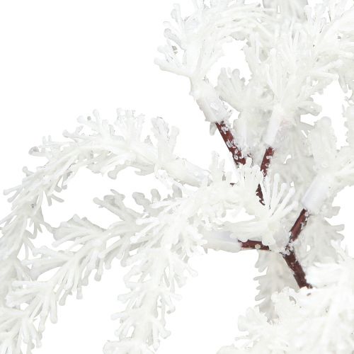 tételeket Díszág sírófűz téli dekoráció fehér csillám 82cm 2db