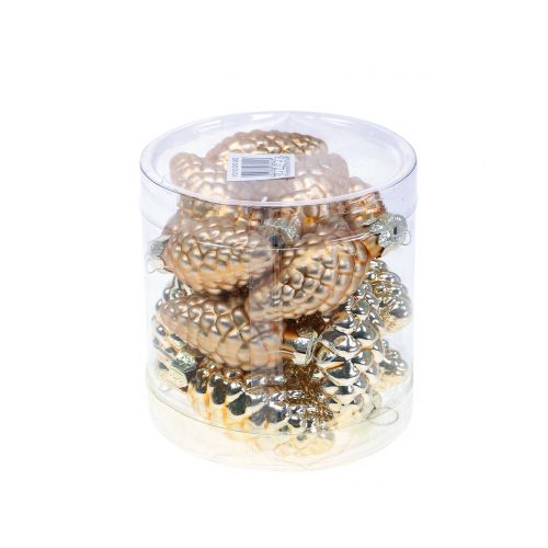 tételeket Kúpos mix üvegaranyból 5cm 14 db