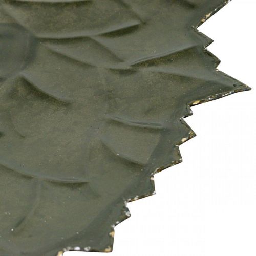 tételeket Fém dekoratív őszi levelek dísztál Ø33/40cm 2 db-os készlet