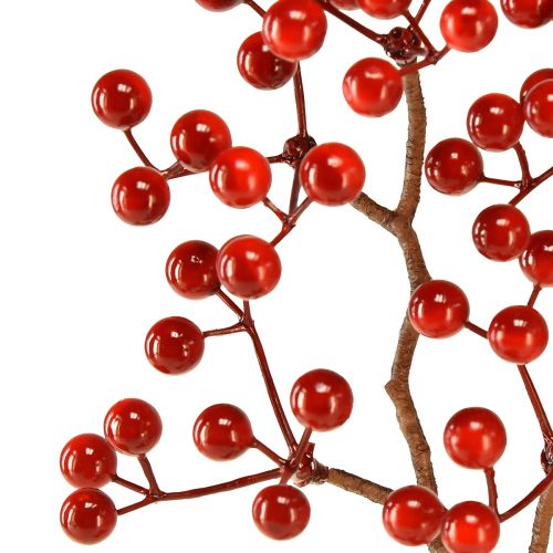tételeket Bogyóág műpiros bogyós bogyós ágdísz L50cm 2 db