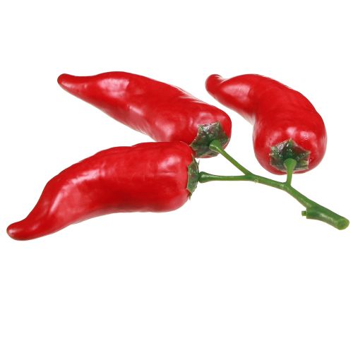 tételeket Piros chili paprika ételbábu 9cm az ágon