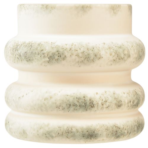 tételeket Dekoratív virágtartó száraz elrendezéshez krémszürke-zöld 16×16cm