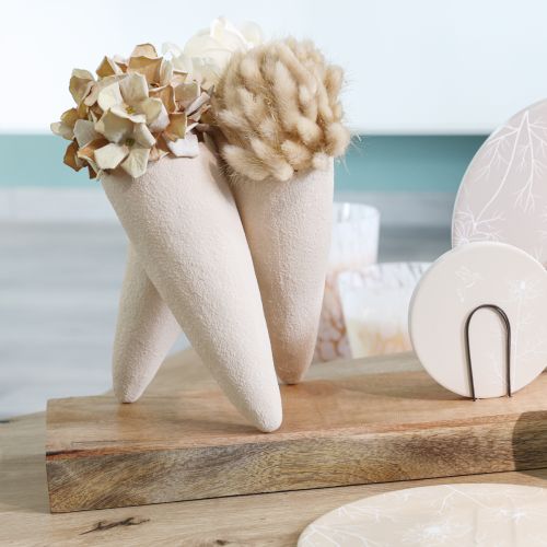 tételeket Dekoratív vázák Kúpvázák Bézs Kerámia 14,5cmx15x21cm