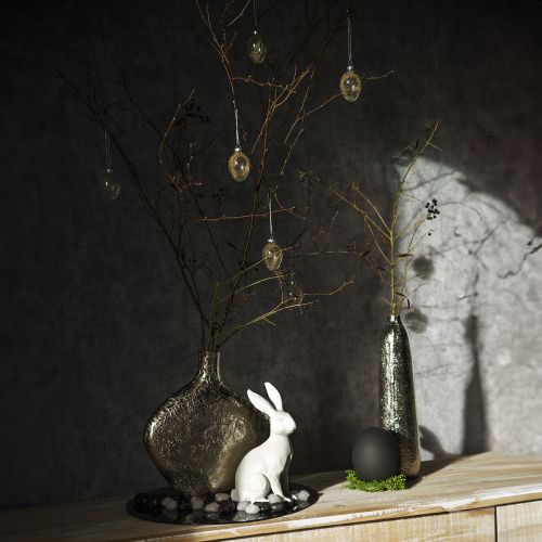 tételeket Dekoratív akasztós tojásüveggel töltött húsvéti dekoráció akasztáshoz 5x8cm 6 db