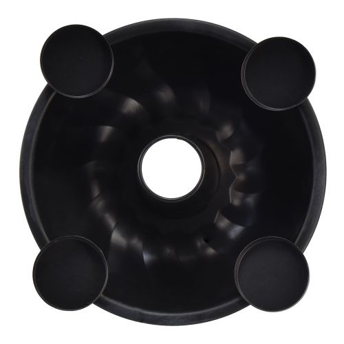 tételeket Dekoratív fémtál fekete színben – Gugelhupf design, 26 cm – stílusos mécsestartó a hangulatos légkörért