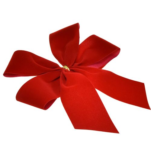 tételeket Dekoratív masni piros bársony masni 4cm széles karácsonyi masni kültérre 15×18cm 10db