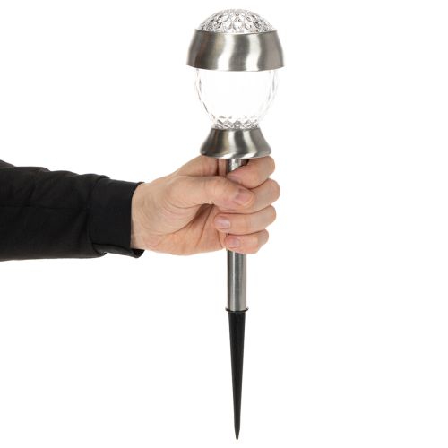 tételeket Napelemes kerti lámpák, földbe süllyeszthető gömb alakú lámpák, 36 cm, 4 darab