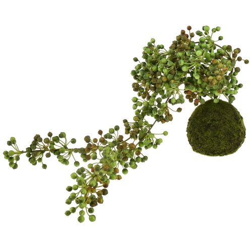 tételeket Zöld növény mesterséges gyöngysor mohagolyóban 38cm