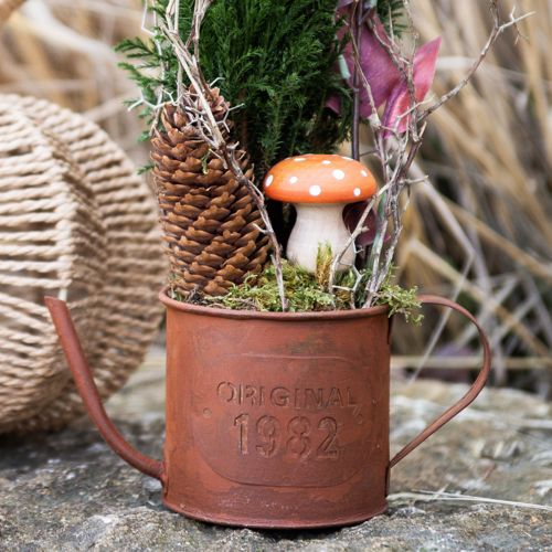 tételeket Fából készült Gomba Díszgomba Légyölő galóca Vörös Narancs 5cm 9 db