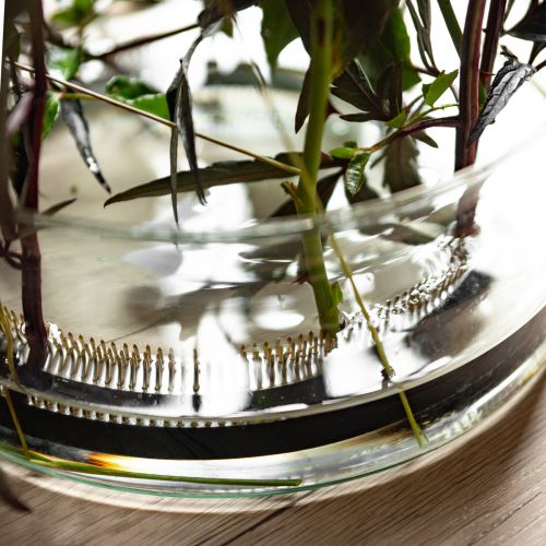 tételeket Kenzan virágkötészeti segédeszköz sárgaréz tűkkel virágkötészethez