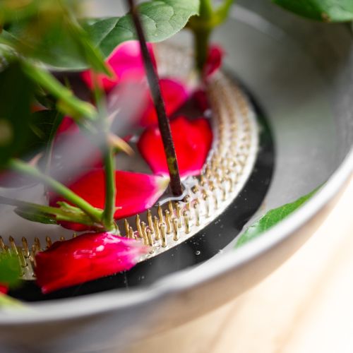 tételeket Kerek sárgaréz virágsün virágdíszekhez és ikebanához