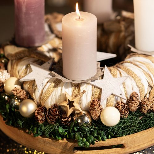 tételeket Ragasztható gyertyatartó Ø11cm M8cm rozsdahatású 4db