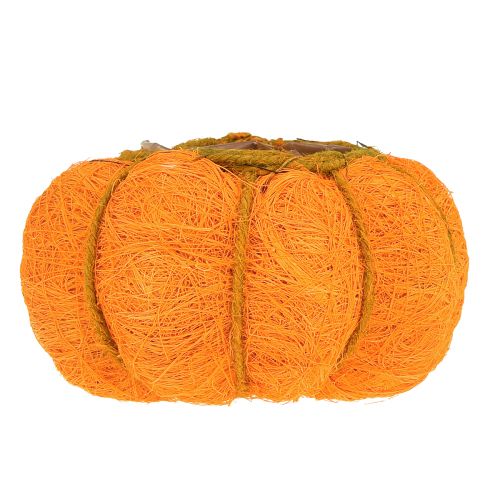 tételeket Tök cserep narancs/sárga-zöld szizálból Ø15cm H9cm