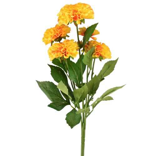 tételeket Művirágok dekoratív dáliák műsárga narancs 50cm