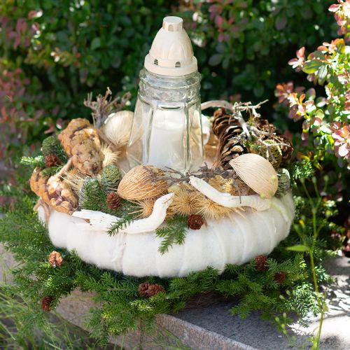 tételeket Mintolla golyó fehérített 8cm - 10cm H46cm 6 db