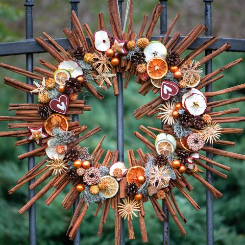 tételeket Műkarácsonyi sütidíszek, karácsonyfadíszek, vidéki stílus, 12 darabos készlet