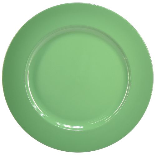 Robusztus zöld műanyag tányér 4 darab - 28 cm, tökéletes mindennapi dekorációhoz és szabadtéri tevékenységekhez
