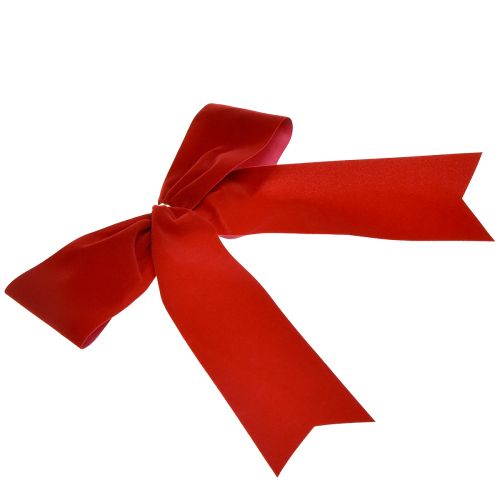 tételeket Bársony masni piros 5,5cm széles karácsonyi masni kültéri használatra 18×18cm 10db