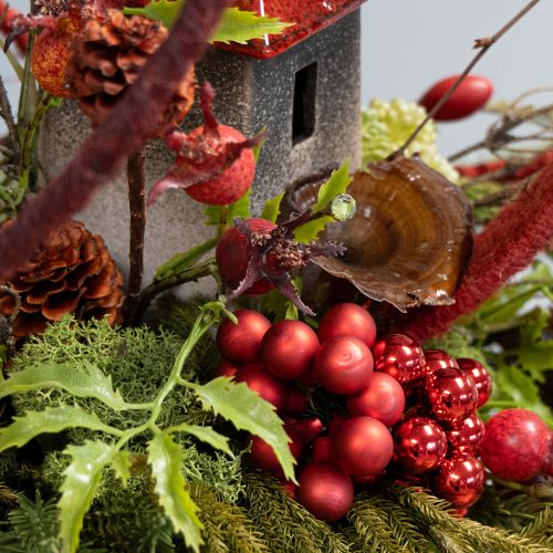 tételeket Tükörbogyók Piros Matt, Fényes Ø1.5cm 140 db