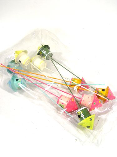 Floristik24 Madárház rúdon 4cm 10db