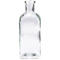 Floristik24 Dekoratív üvegek Négyzetes Mini Vázák Üvegtiszta 7x7x18cm 6db
