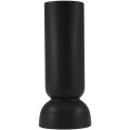 Floristik24 Kerámia váza fekete Modern ovális forma Ø11cm H25,5cm