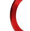 Floristik24 Alumínium lapos huzal piros 5mm x 1mm 2,5m