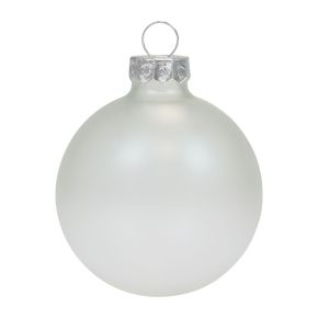 Floristik24 Karácsonyi labdák üveg átlátszó átlátszatlan karácsonyfa golyók Ø6cm 6db