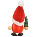 Floristik24 Karácsonyi törpék dekoratív törpék fa piros zöld H10,5/12cm 6 db